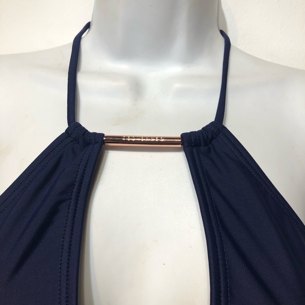 Ted Baker London Open Back Halter Swimsuit size 6 - Picture 4 of 11